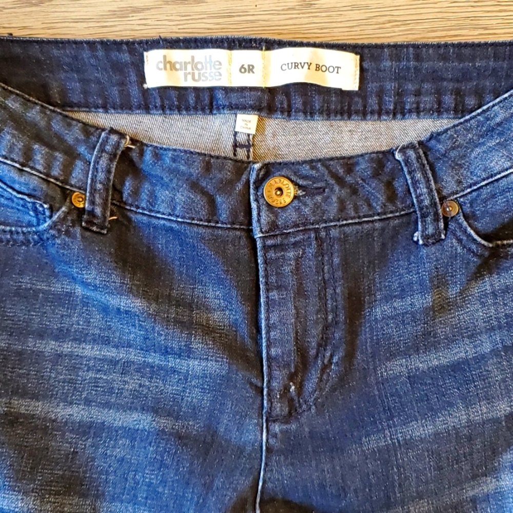 Charlotte Russe Curvy Boot Cut Jeans